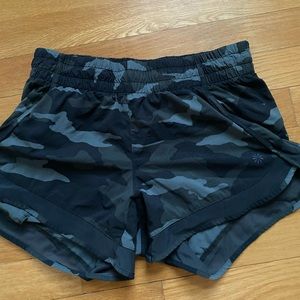 Athleta Printed Mesh Racer Run Short